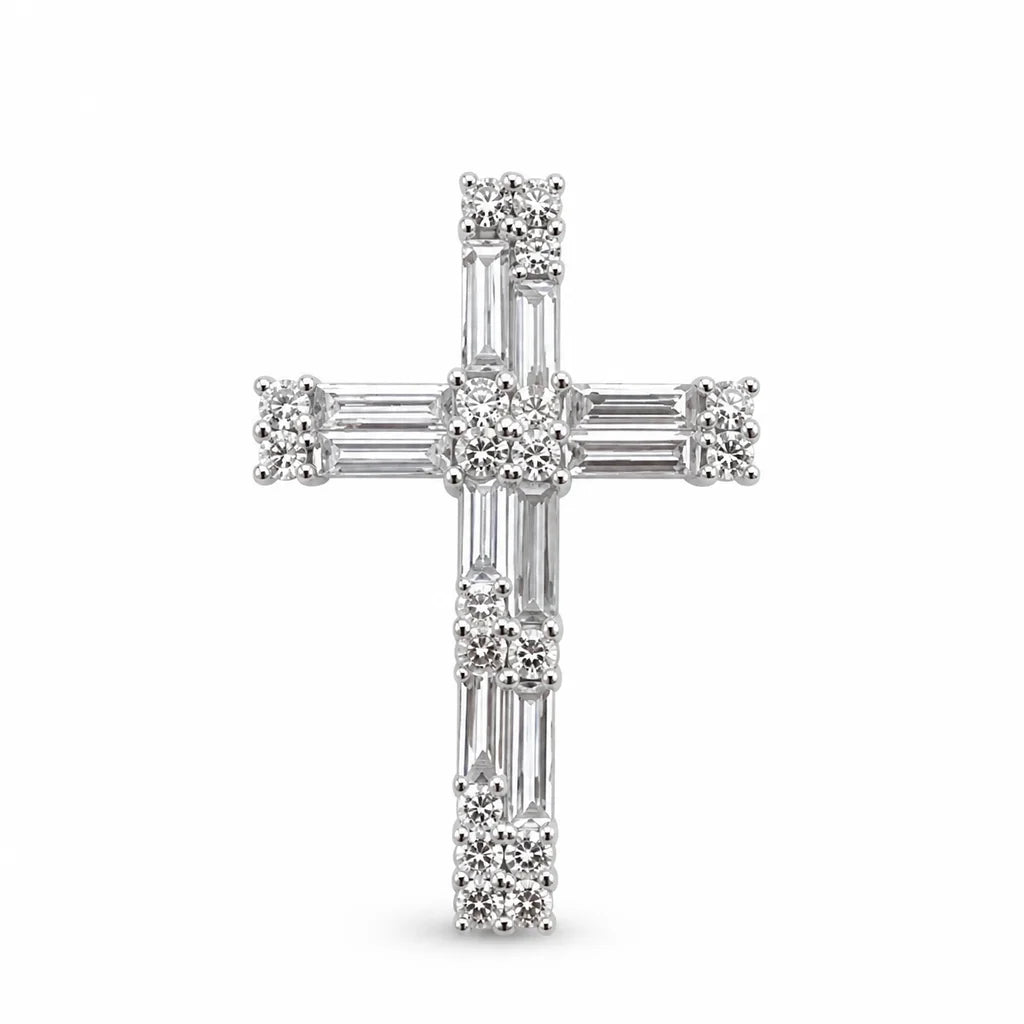 Diamant-Kreuzanhänger