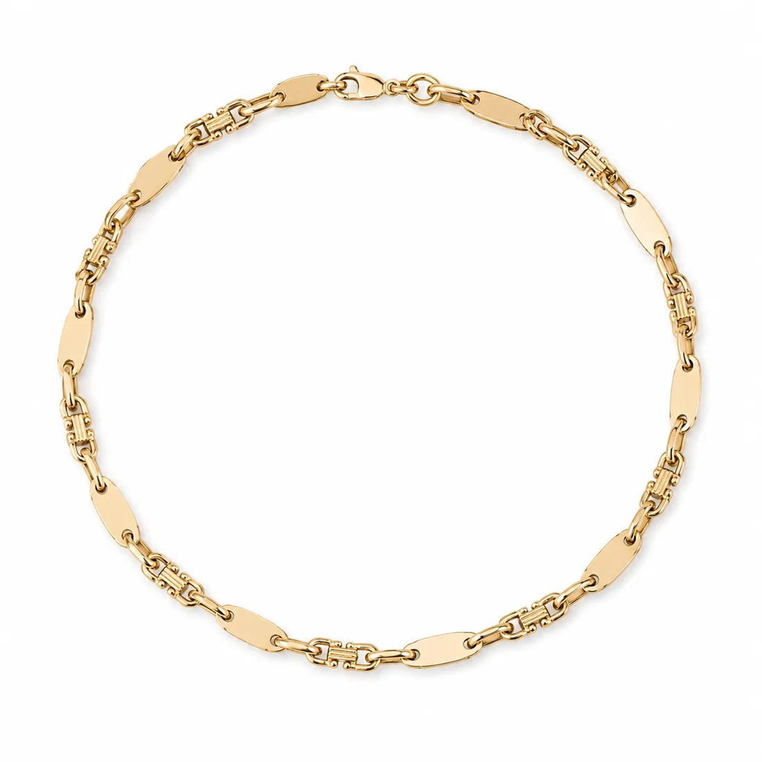 14 kt Plattenarmband