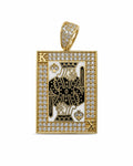 14 kt Gold Pik-König-Anhänger