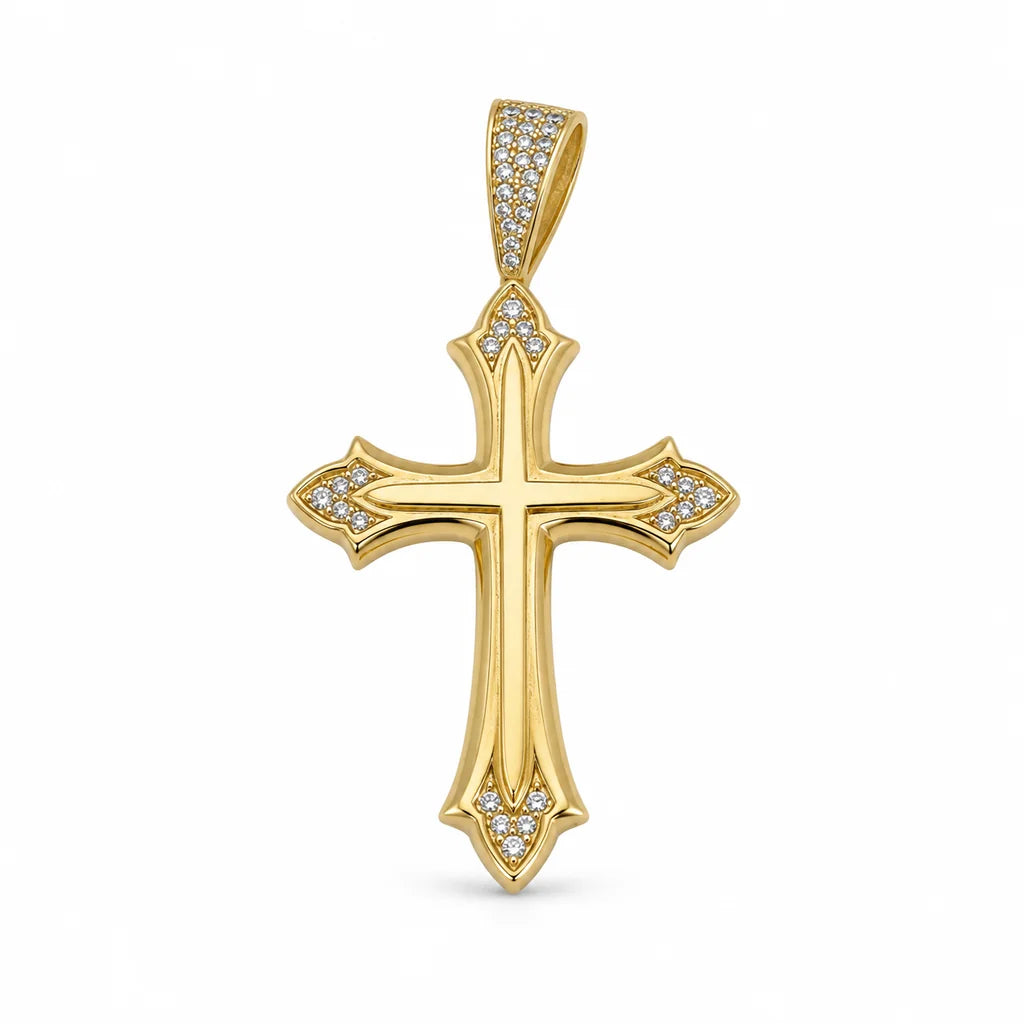 14 kt Gold Kreuzanhänger