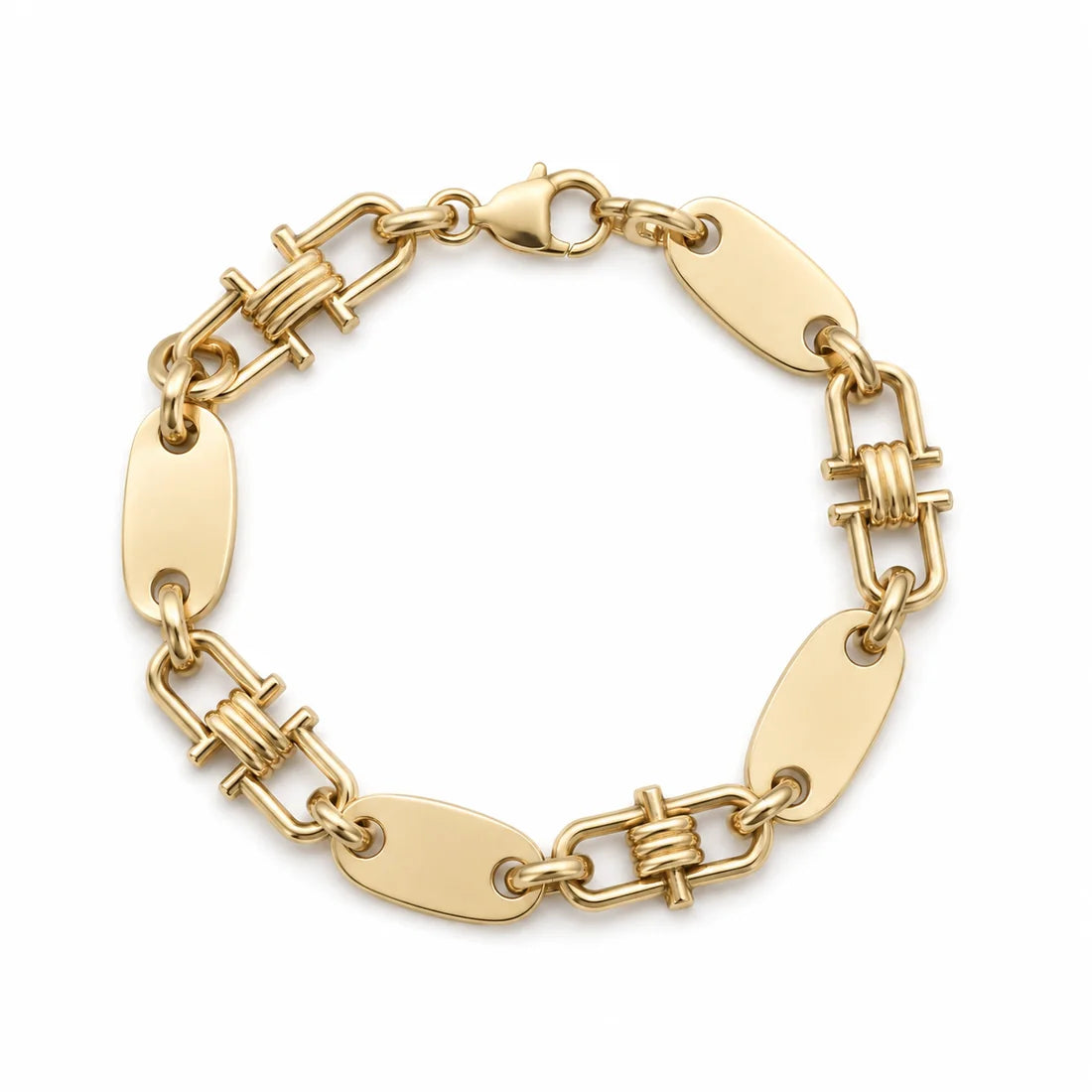 14 kt Plattenarmband