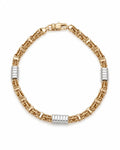 14 kt Plattenarmband