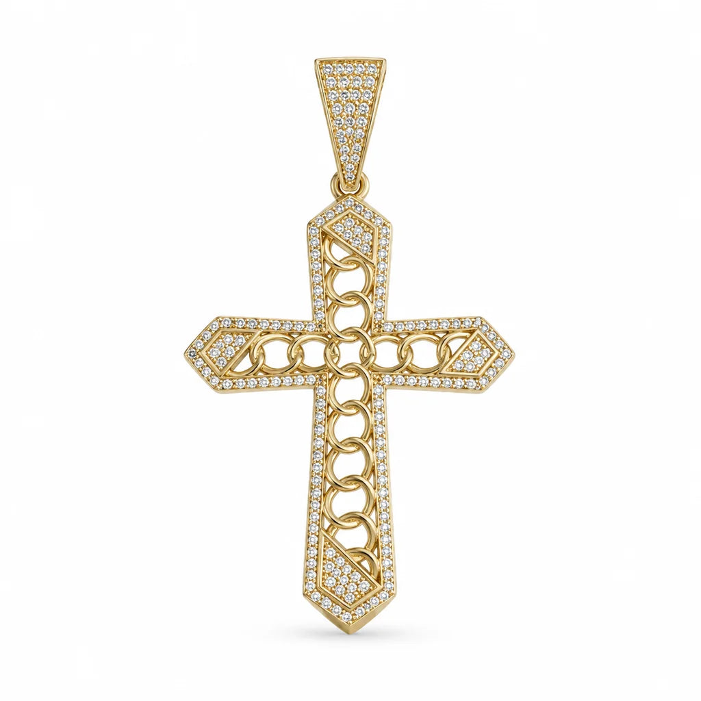 14 kt Gold Kreuzanhänger