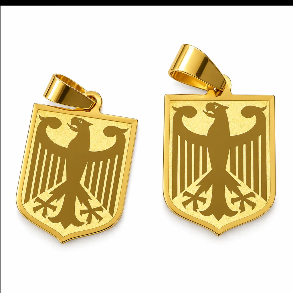 14 kt Gold Bundesadler-Anhänger, kleine Ausführung