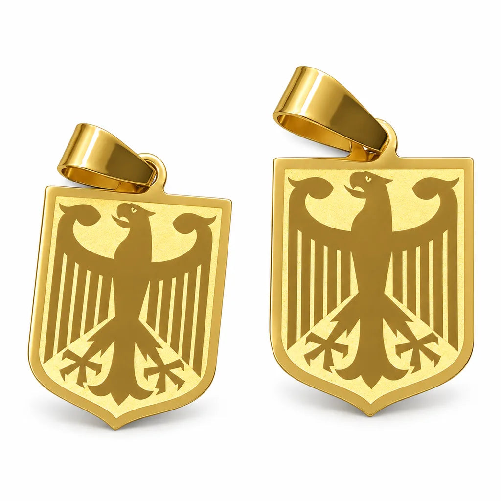 14 kt Gold Bundesadler-Anhänger, kleine Ausführung, zweite Ansicht