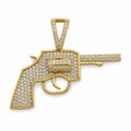 14 kt Gold Pistolen-Anhänger