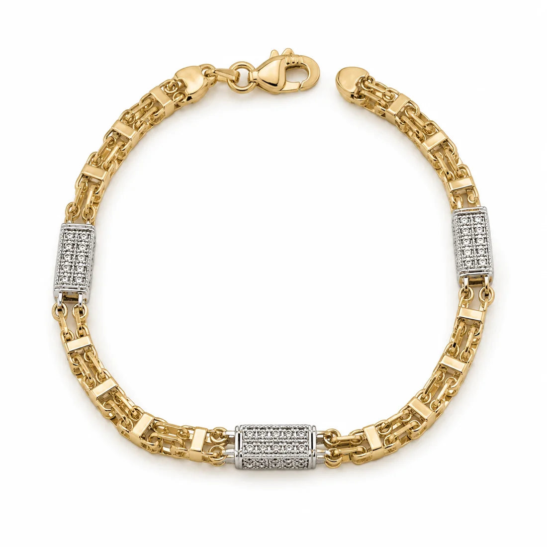 14 kt Käfigarmband