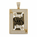 14 kt Gold Pik-König-Anhänger