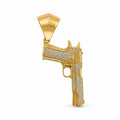 14 kt Gold Revolver-Anhänger