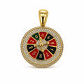 14 kt Gold Roulette-Anhänger