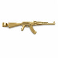 14 kt Gold Maschinengewehr-Anhänger