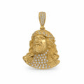 14 kt Gold Jesus-Kopf-Anhänger