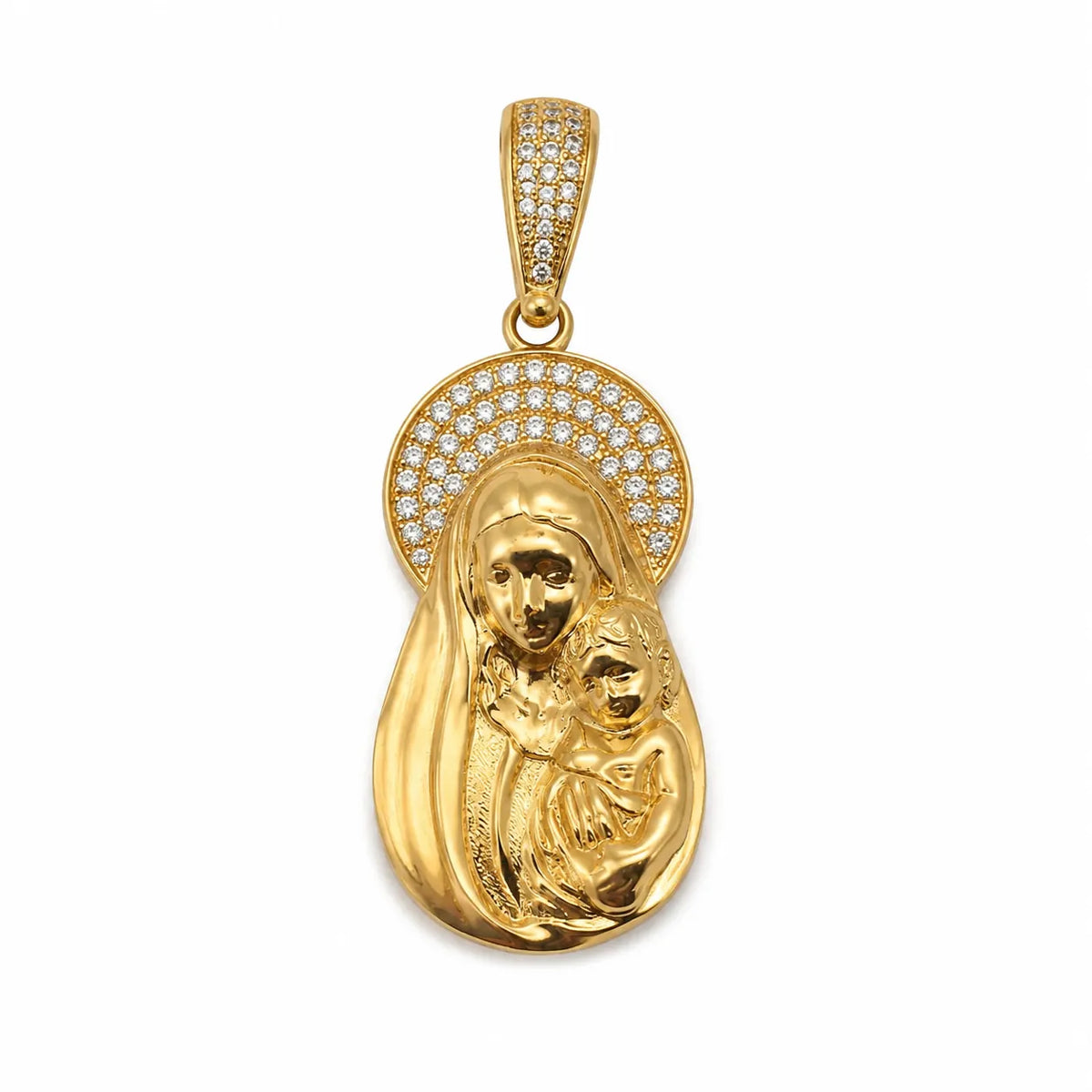 14 kt Gold Maria & Jesus Anhänger