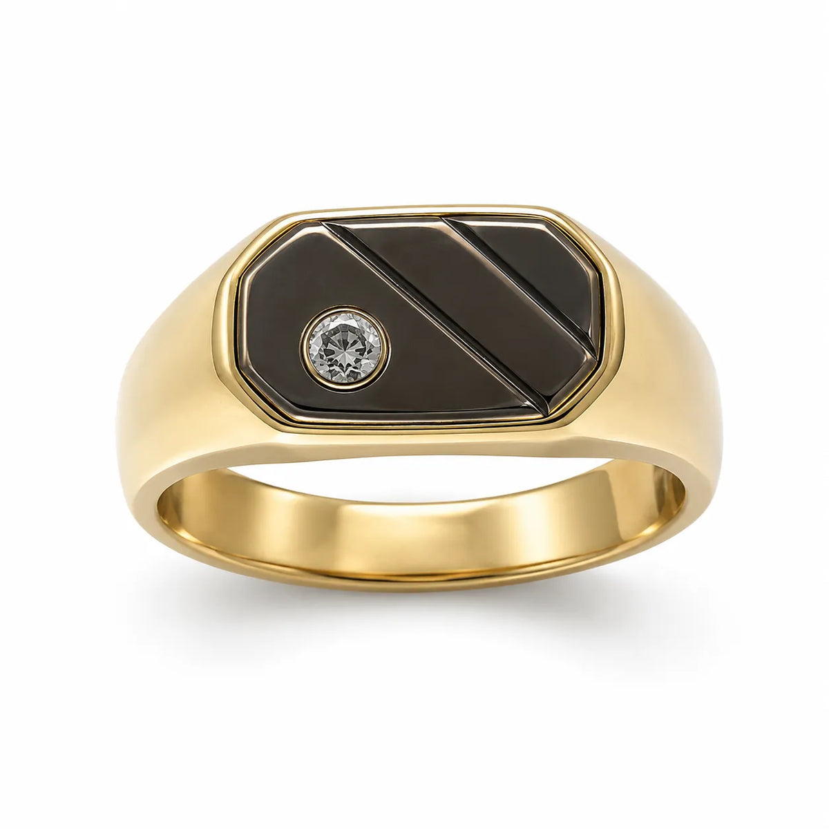 14 kt Gold Herrenring