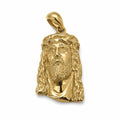 14 kt Gold Jesus-Kopf-Anhänger