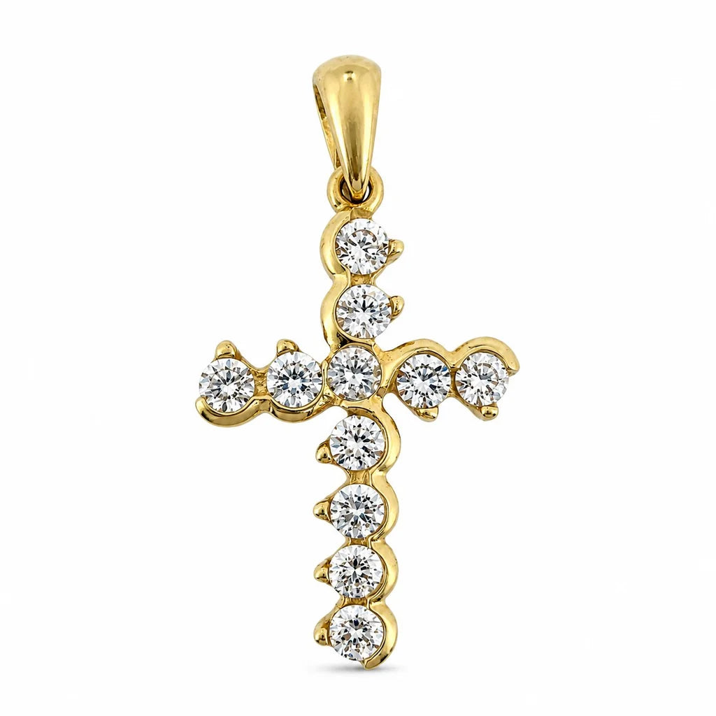 14 kt Gold Kreuzanhänger