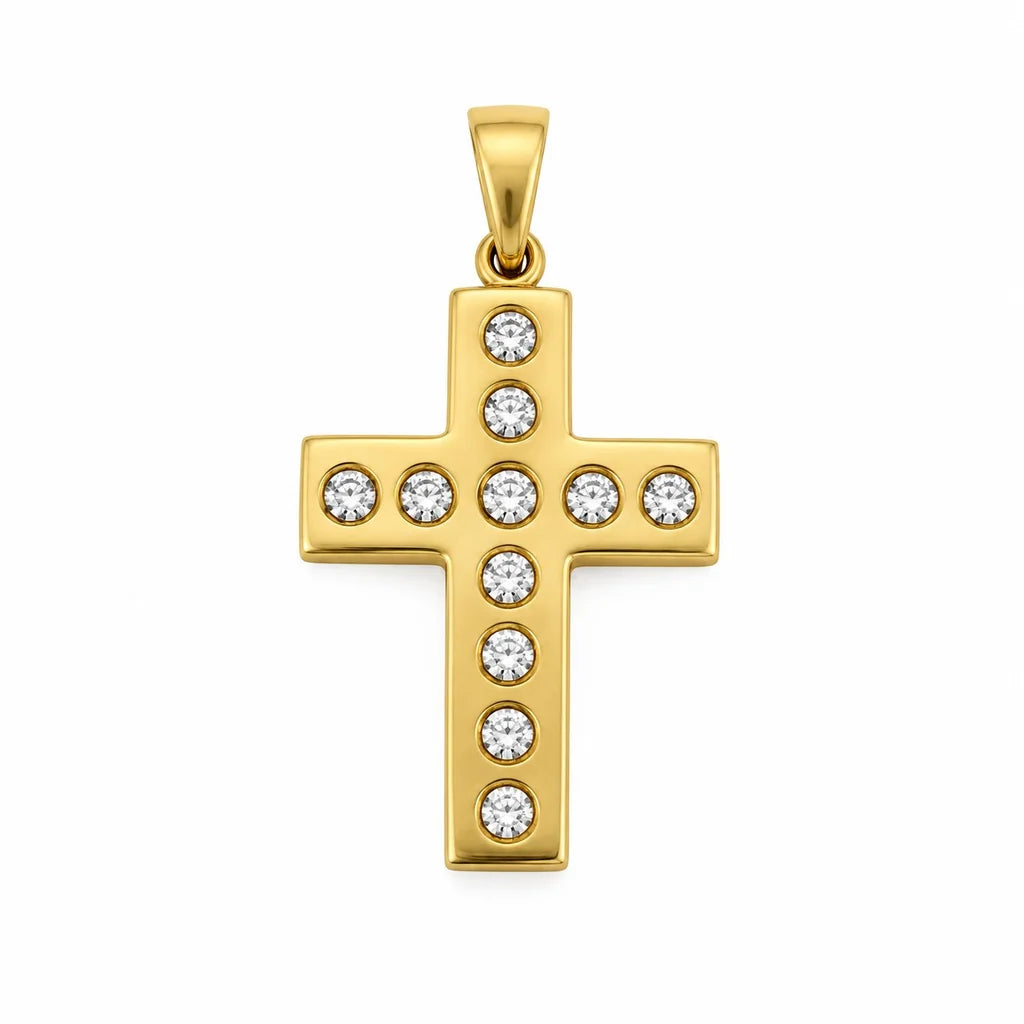 14 kt Gold Kreuzanhänger