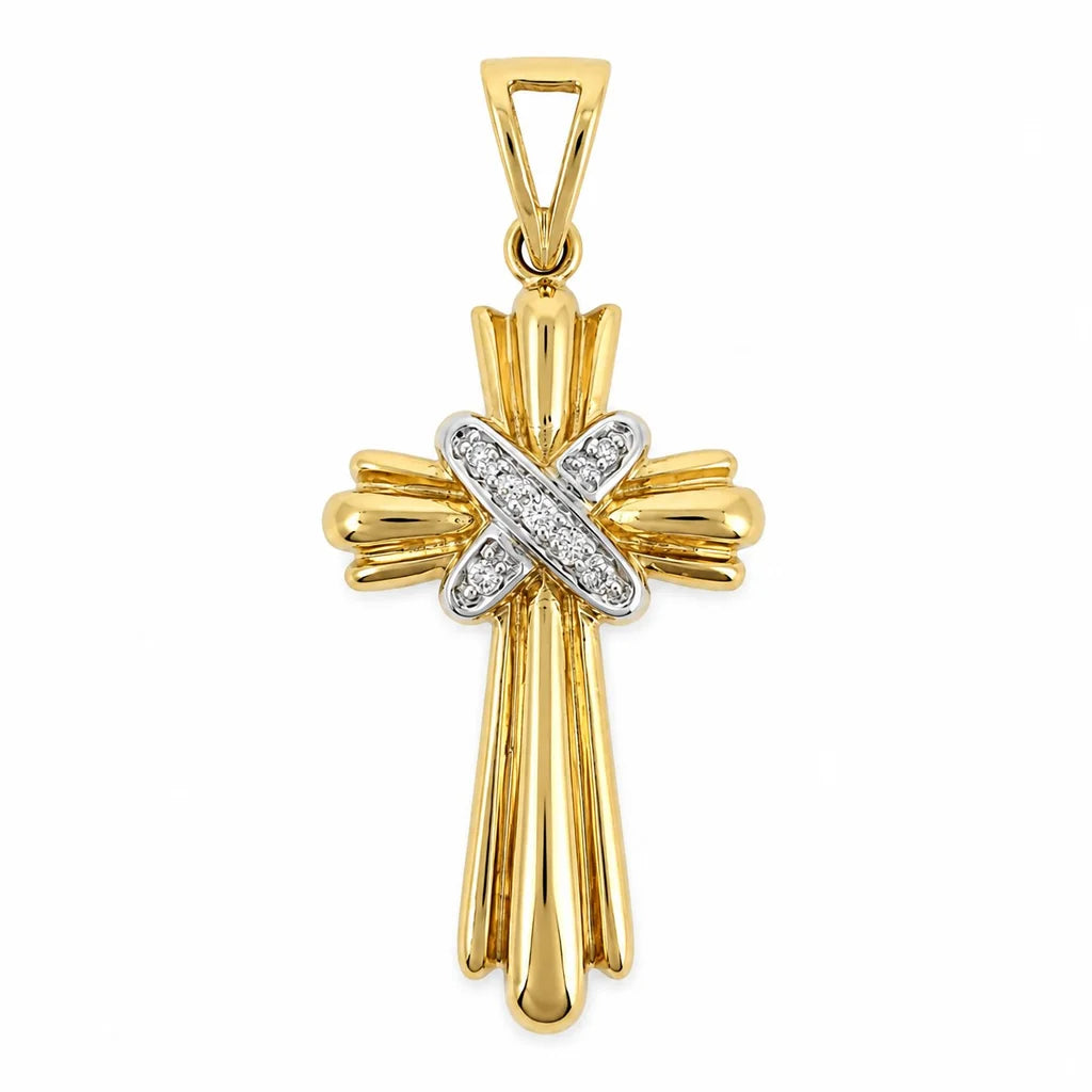 14 kt Gold Kreuzanhänger