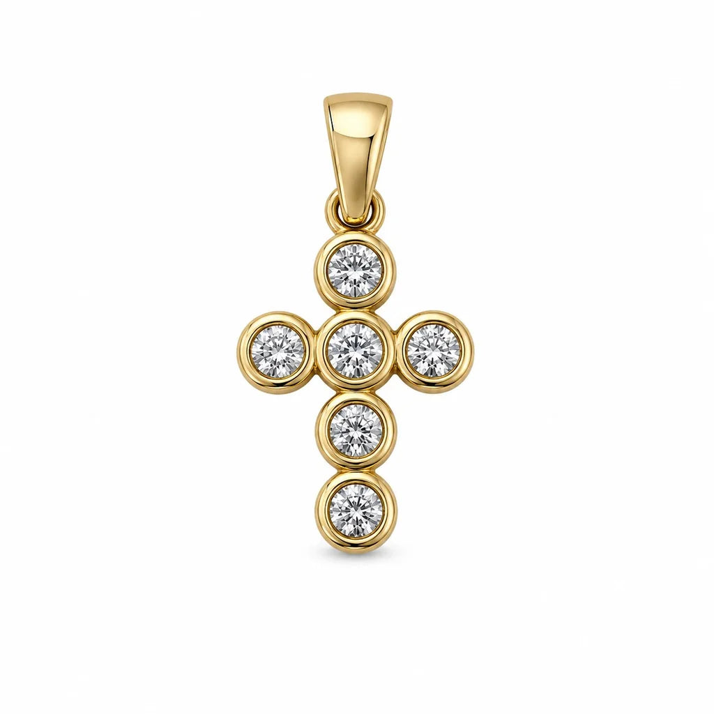 14 kt Gold Kreuzanhänger