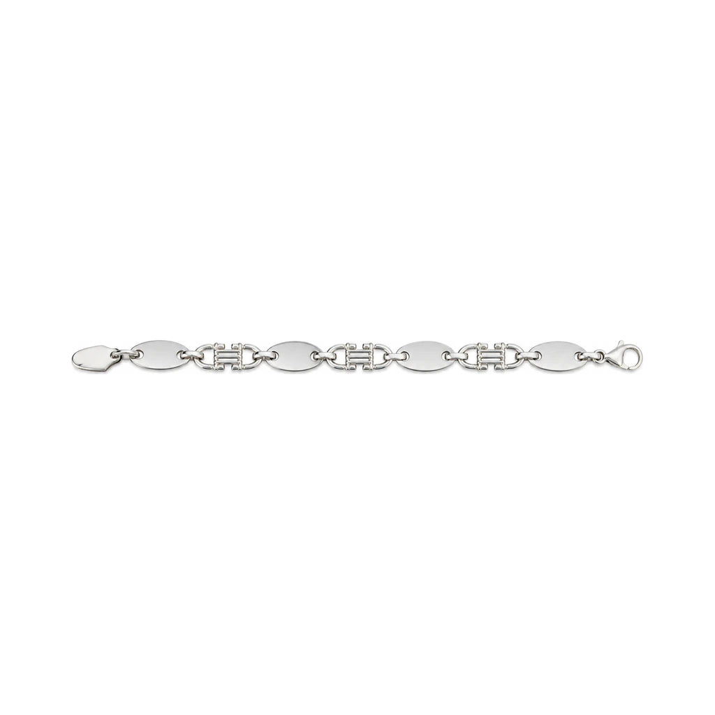 Silber Armband — Gesamtlänge flach