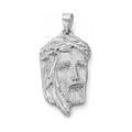 Silber Jesus-Anhänger Christus-Antlitz — Vorderansicht