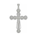 Silber Kreuzanhänger Pavé XL — Vorderansicht