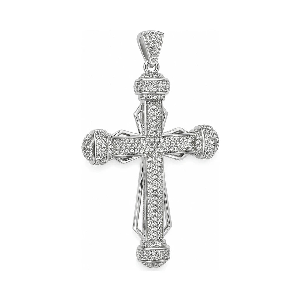 Silber Kreuzanhänger Pavé XL — Ansicht 2