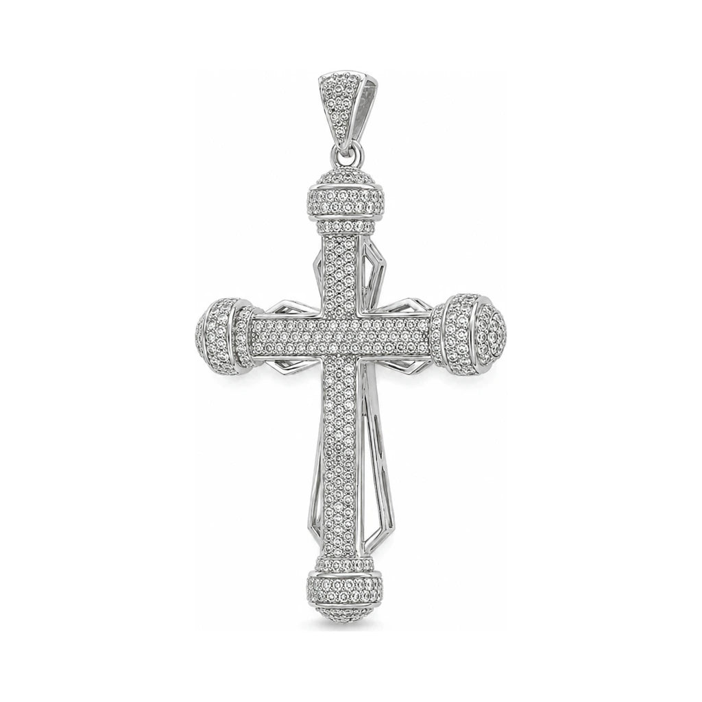Silber Kreuzanhänger Pavé XL — Ansicht 3