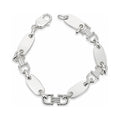 Silber Armband oval Plättchen — Gesamtansicht