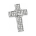 Silber Kreuzanhänger Pavé klein — Vorderansicht