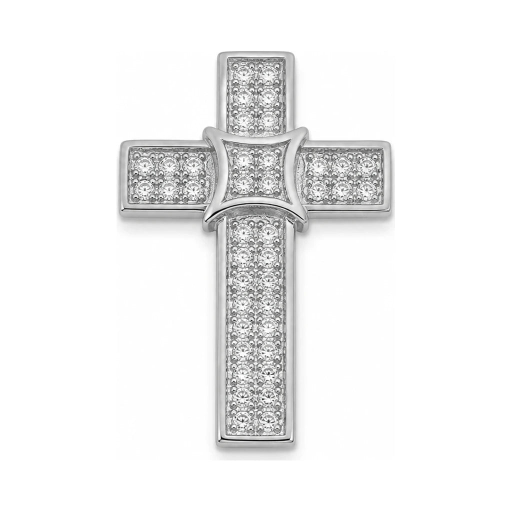 Silber Kreuzanhänger Pavé klein — Ansicht 2