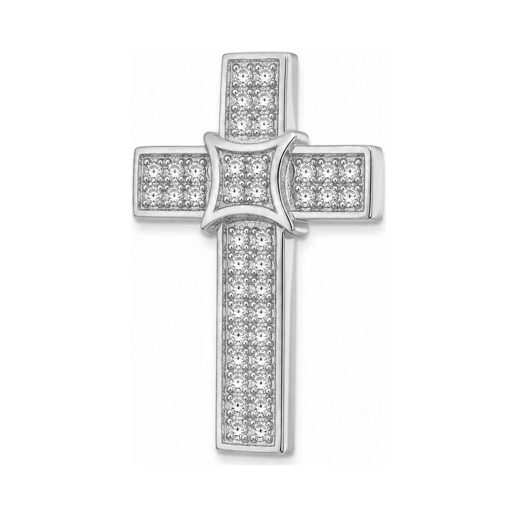 Silber Kreuzanhänger Pavé klein — Ansicht 3