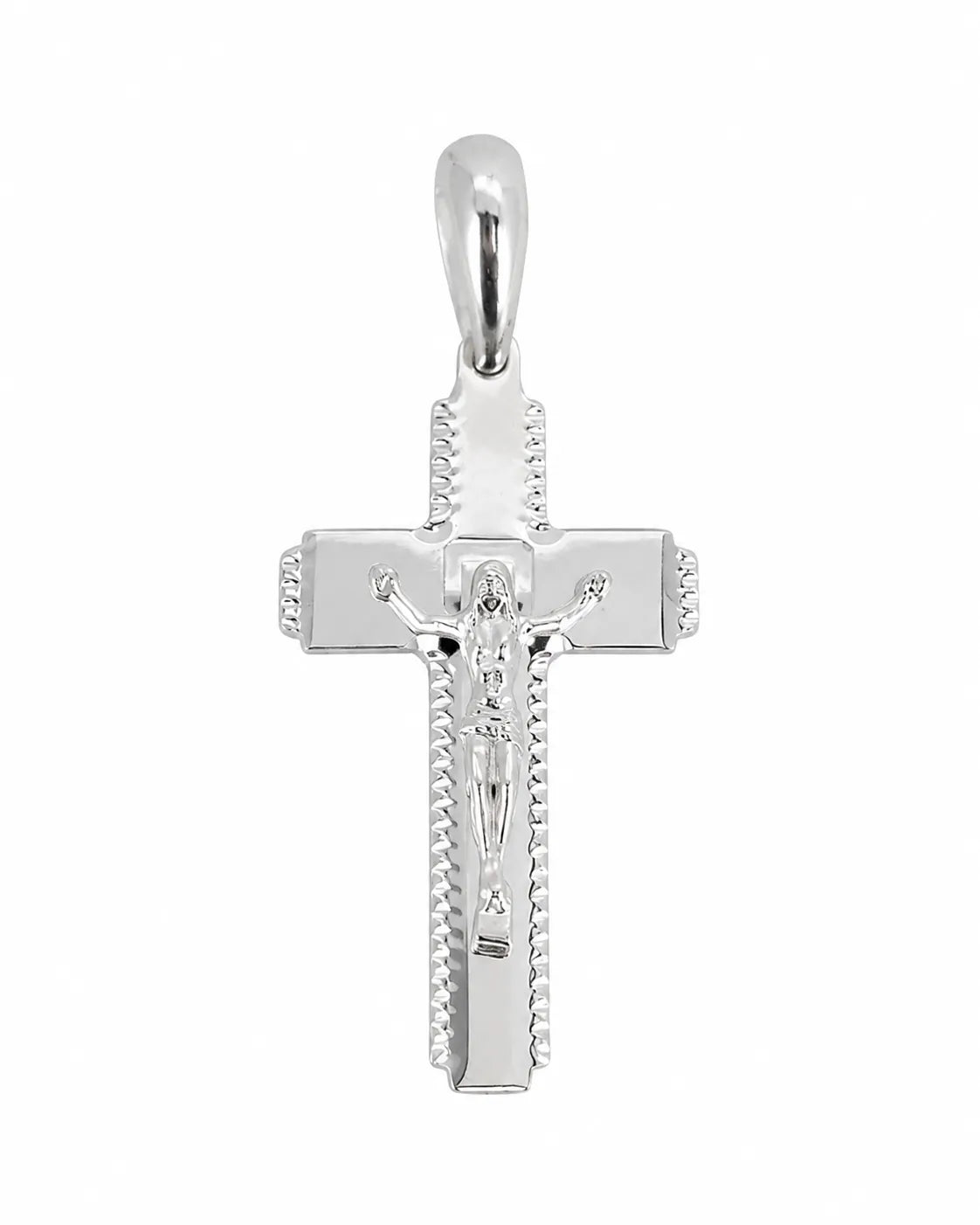 Silber Kreuzanhänger frontal