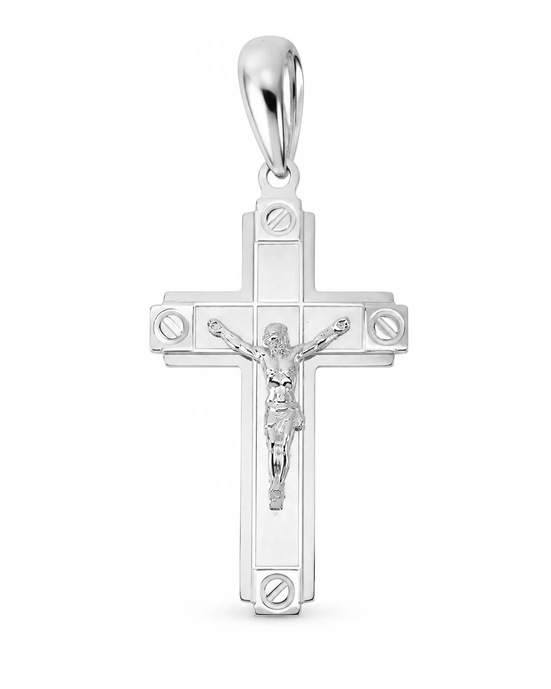 Silber Kreuzanhänger frontal