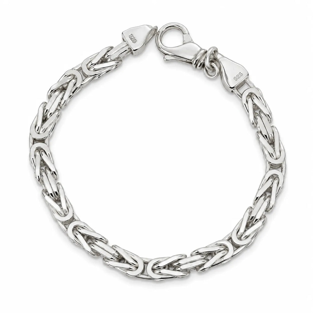 Silber Armband rund