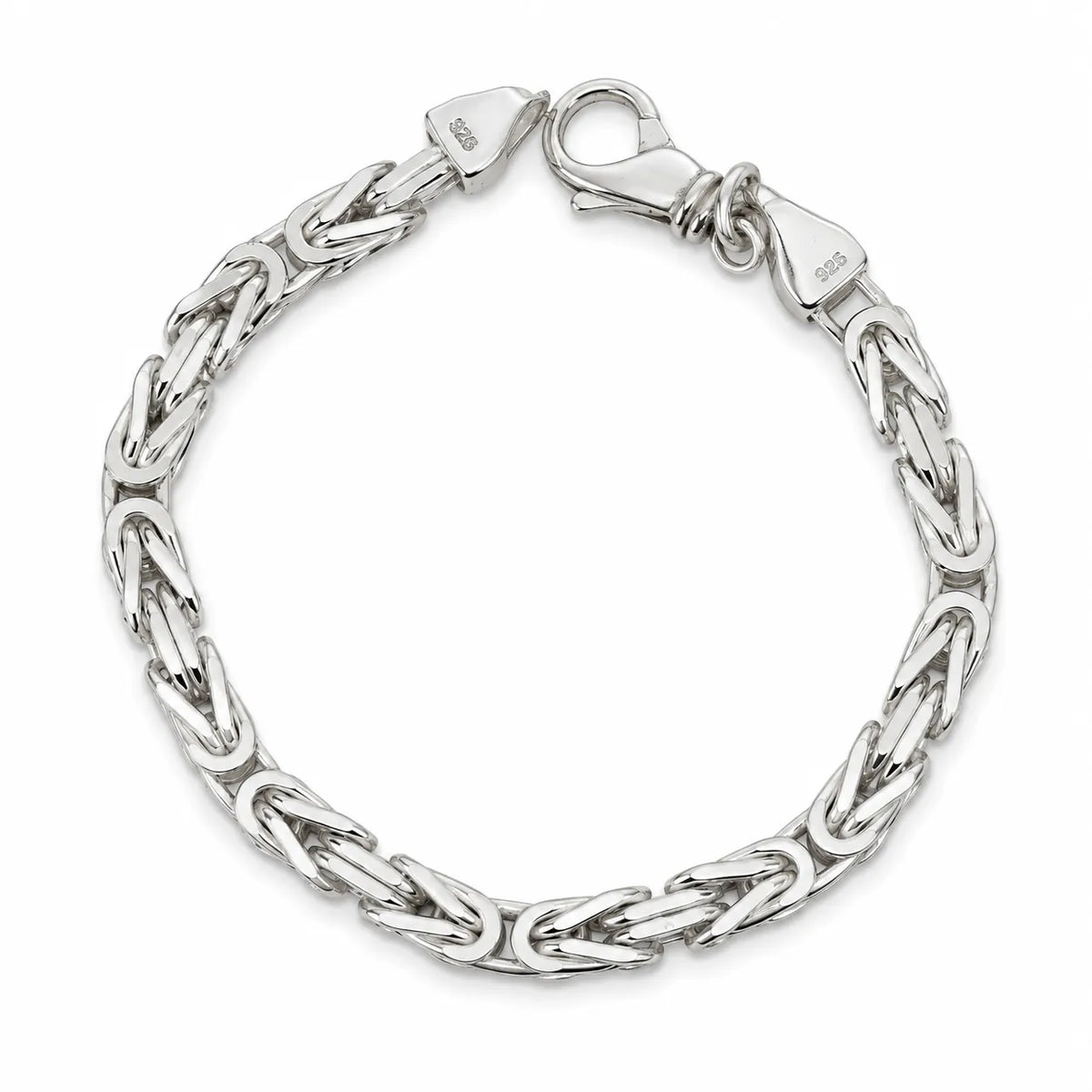 Silber Armband rund