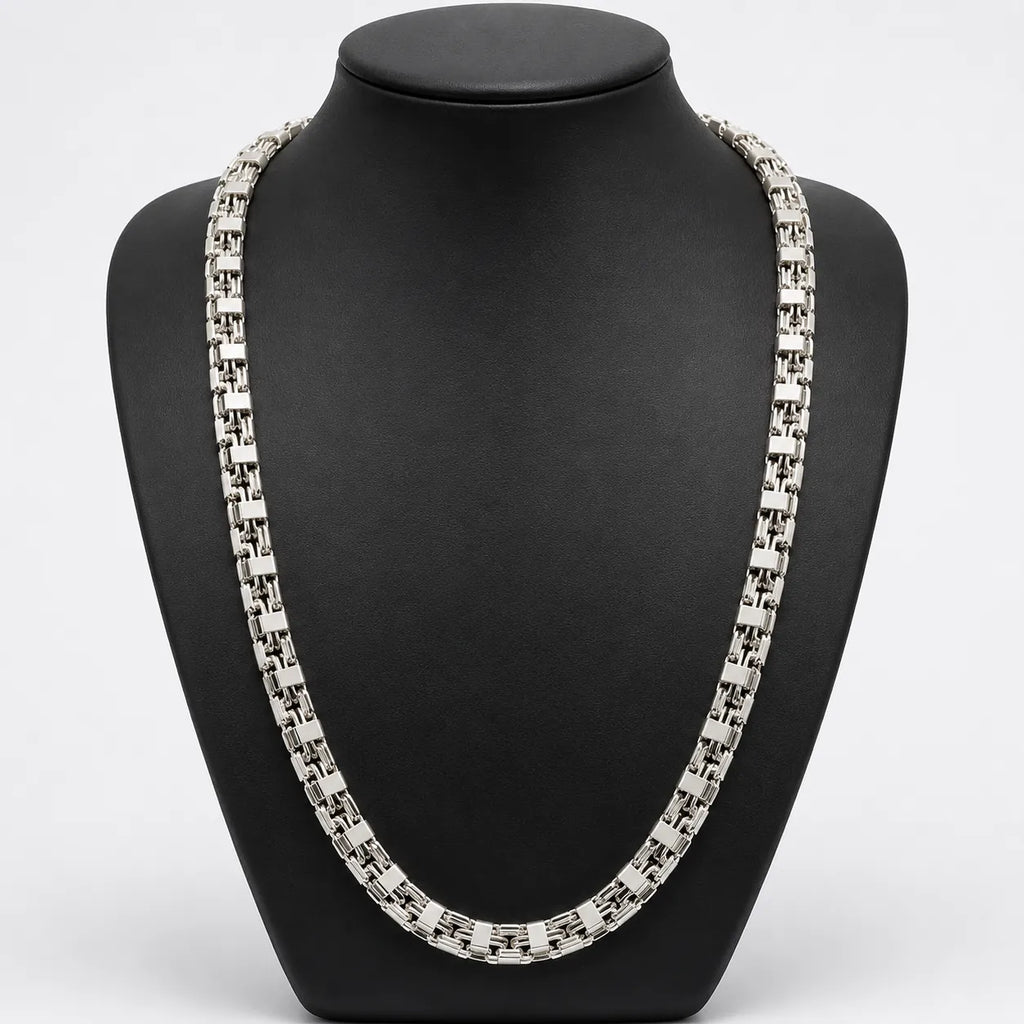 Silber Halskette frontal
