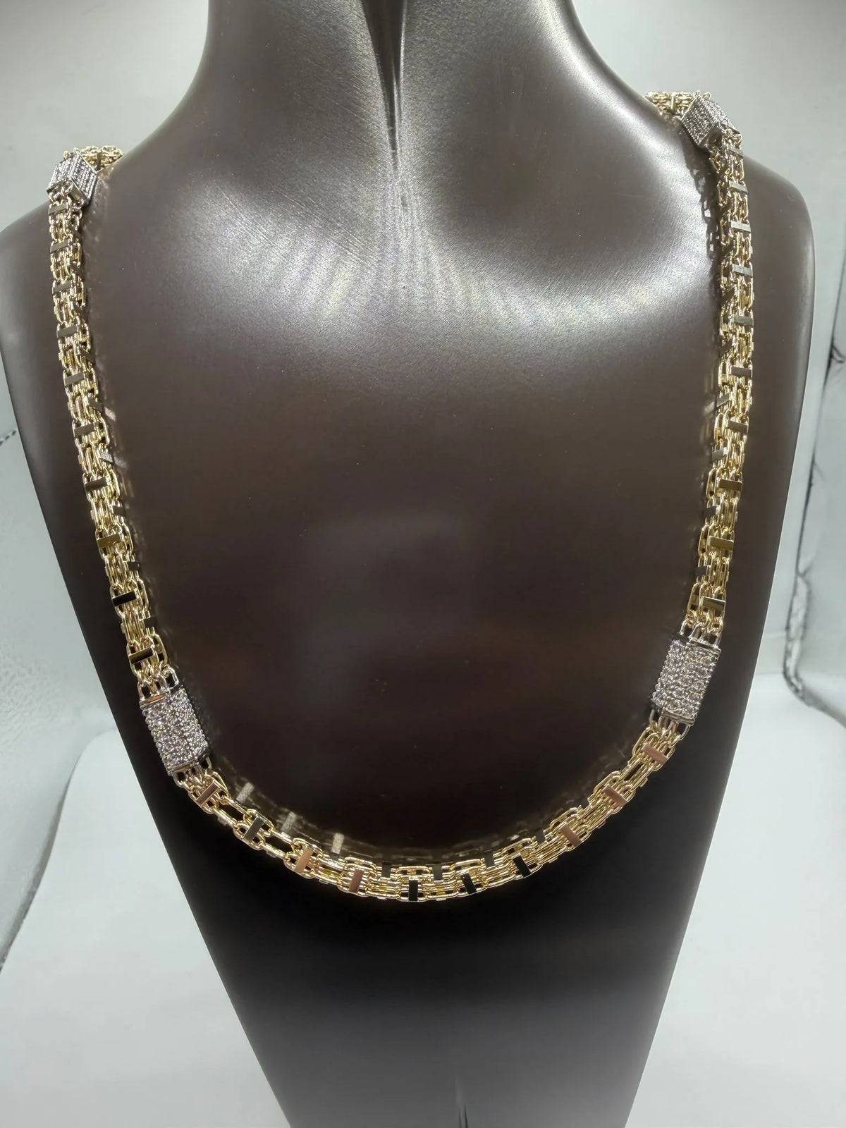 14 kt Gold Käfigkette